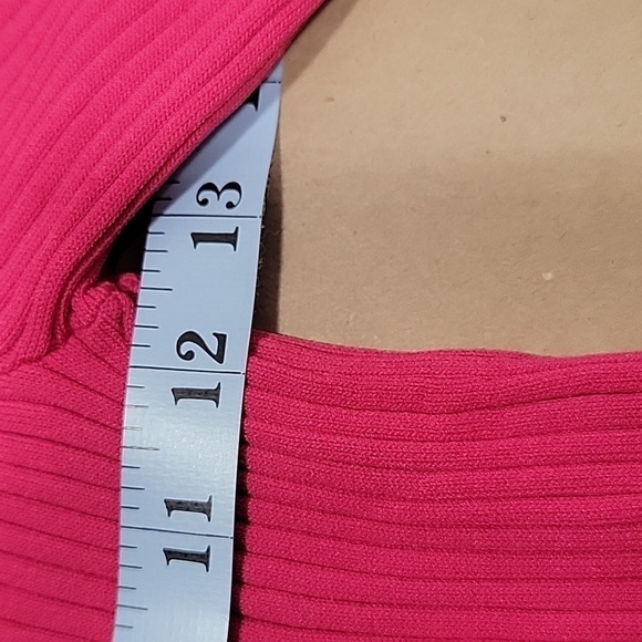 Ted Baker, Size 3 (US 8-10) Viviiyy Engineered Skater Dress,  Hot Pink,  EUC - Picture 8 of 16